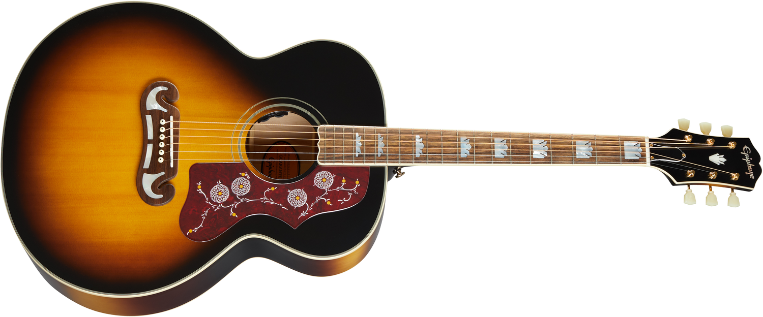 Epiphone J-200 Aged Vintage Sunburst Gloss